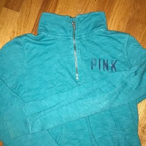 XS PINK quarter zip sweatshirt